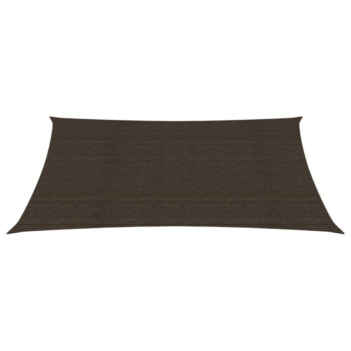 Voile d'ombrage 160 g/m² Marron 3x4,5 m PEHD – Image 2
