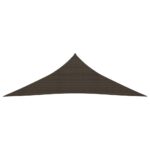 Voile d'ombrage 160 g/m² Marron 2,5x2,5x3,5 m PEHD – Image 2