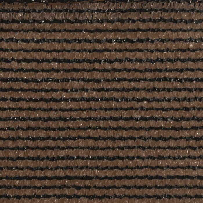 Voile d'ombrage 160 g/m² Marron 2,5x2,5x3,5 m PEHD – Image 7