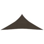 Voile d'ombrage 160 g/m² Marron 3,6x3,6x3,6 m PEHD – Image 2
