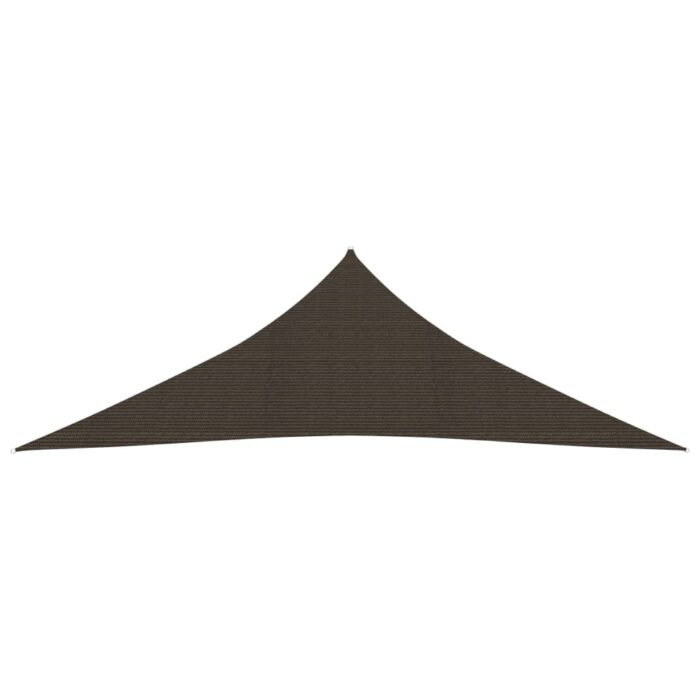 Voile d'ombrage 160 g/m² Marron 3,5x3,5x4,9 m PEHD – Image 2
