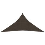 Voile d'ombrage 160 g/m² Marron 4x5x5 m PEHD – Image 2