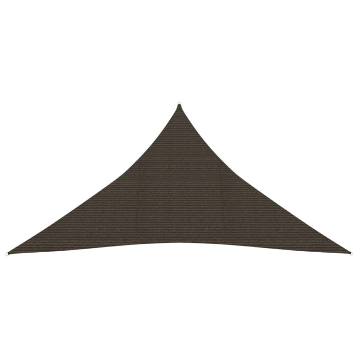 Voile d'ombrage 160 g/m² Marron 4x5x5 m PEHD – Image 2