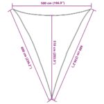 Voile d'ombrage 160 g/m² Marron 5x6x6 m PEHD – Image 8