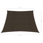 Voile d'ombrage 160 g/m² Marron 3/4x2 m PEHD – Image 5