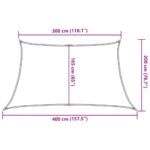 Voile d'ombrage 160 g/m² Marron 3/4x2 m PEHD – Image 8