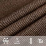 Voile d'ombrage 160 g/m² trapèze marron 4/5x4 m PEHD – Image 3
