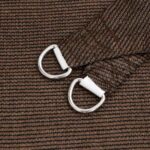 Voile d'ombrage 160 g/m² trapèze marron 4/5x4 m PEHD – Image 4