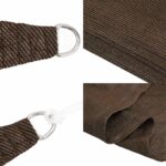 Voile d'ombrage 160 g/m² trapèze marron 4/5x4 m PEHD – Image 5