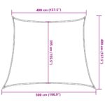 Voile d'ombrage 160 g/m² trapèze marron 4/5x4 m PEHD – Image 8