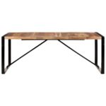 Table de salle à manger 200x100x75 cm Bois solide – Image 2