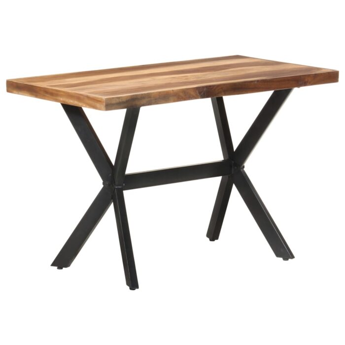 Table de salle à manger 120x60x75 cm Bois avec finition miel – Image 6