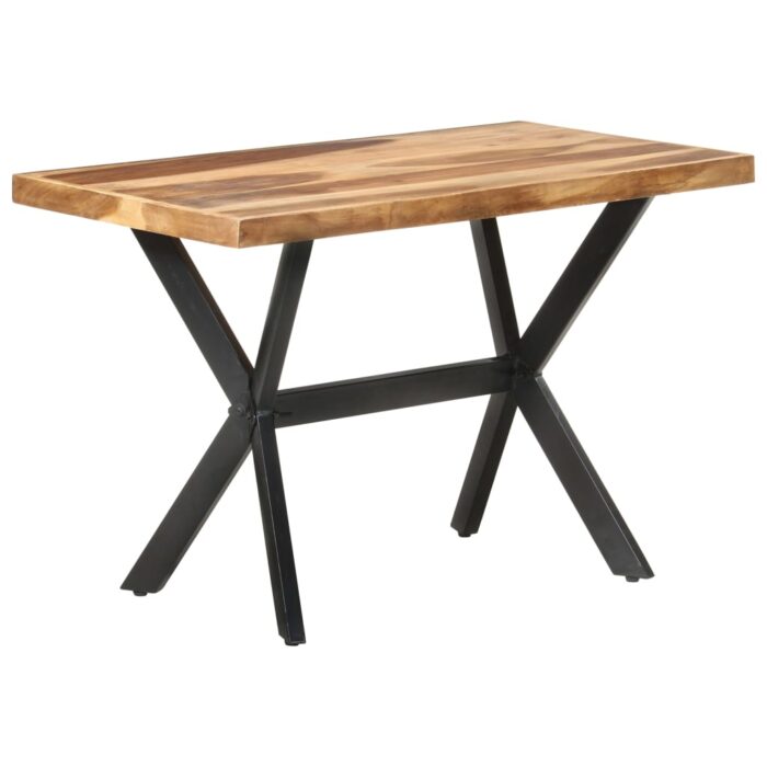 Table de salle à manger 120x60x75 cm Bois avec finition miel – Image 8