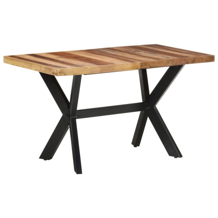Table de salle à manger 140x70x75 cm Bois avec finition miel – Image 1