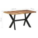 Table de salle à manger 140x70x75 cm Bois avec finition miel – Image 5