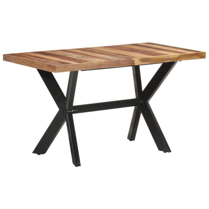 Table de salle à manger 140x70x75 cm Bois avec finition miel – Image 6