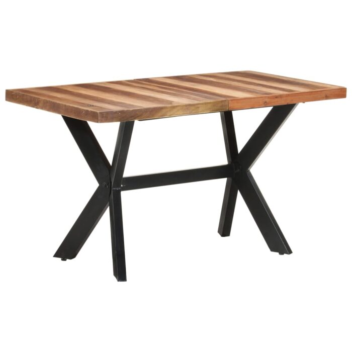 Table de salle à manger 140x70x75 cm Bois avec finition miel – Image 8