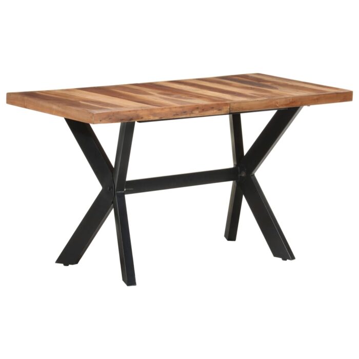 Table de salle à manger 140x70x75 cm Bois avec finition miel – Image 9