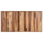 Table de salle à manger 160x80x75 cm Bois avec finition miel – Image 3