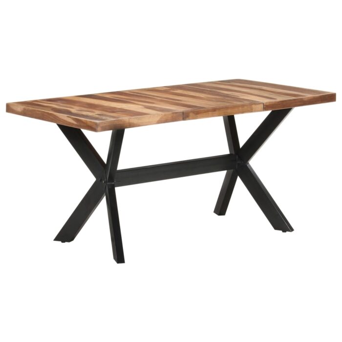 Table de salle à manger 160x80x75 cm Bois avec finition miel – Image 6