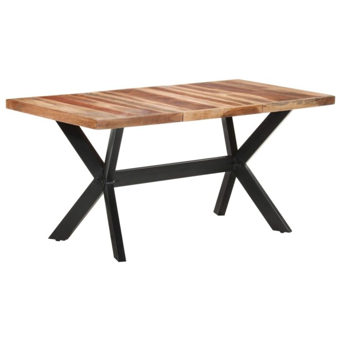 Table de salle à manger 160x80x75 cm Bois avec finition miel – Image 8