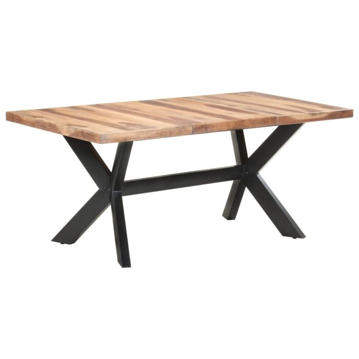 Table de salle à manger 180x90x75 cm Bois avec finition miel – Image 1
