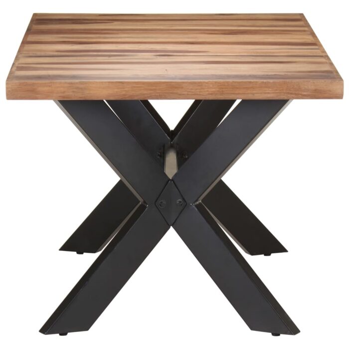 Table de salle à manger 180x90x75 cm Bois avec finition miel – Image 2