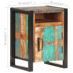 Table de chevet 40x35x55 cm Bois de récupération massif – Image 4