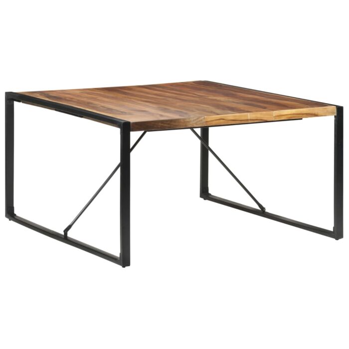 Table à manger 140x140x75 cm bois massif – Image 6