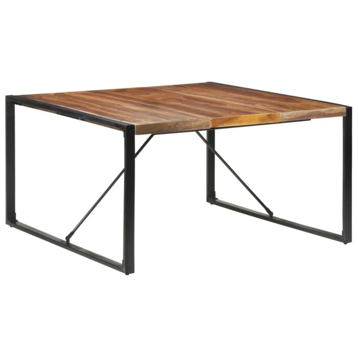 Table à manger 140x140x75 cm bois massif – Image 7