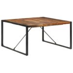 Table à manger 140x140x75 cm bois massif – Image 8