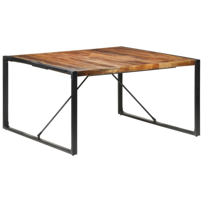 Table à manger 140x140x75 cm bois massif – Image 9