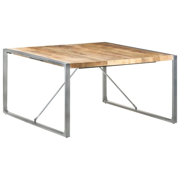 VXL8720286104675_a_en_hd_1.jpg Table à manger 140x140x75 cm Bois de manguier brut – Image 1