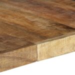 Table à manger 140x140x75 cm Bois de manguier brut – Image 4