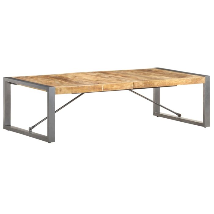 Table basse 140x70x40 cm Bois de manguier brut – Image 1