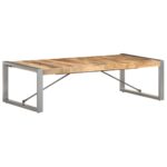 Table basse 140x70x40 cm Bois de manguier brut – Image 9
