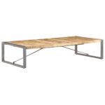 Table basse 180x90x40 cm Bois de manguier brut – Image 10