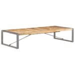 Table basse 180x90x40 cm Bois de manguier brut – Image 7