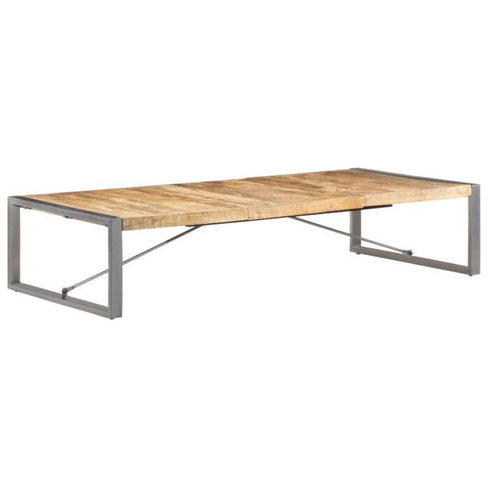Table basse 180x90x40 cm Bois de manguier brut – Image 7
