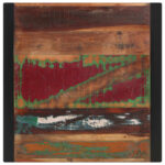 Table à manger 70x70x75 cm Bois de récupération massif – Image 3