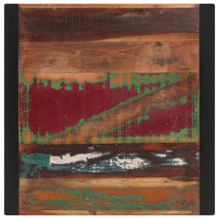 Table à manger 70x70x75 cm Bois de récupération massif – Image 3