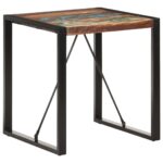 Table à manger 70x70x75 cm Bois de récupération massif – Image 5