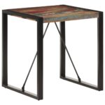Table à manger 70x70x75 cm Bois de récupération massif – Image 8