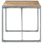 Table à manger 80x80x75 cm bois de manguier brut – Image 2