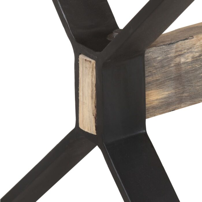 Table de salle à manger 180x90x76 cm Bois de manguier brut – Image 5