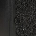 Table de chevet Noir 40x30x50 cm Bois d'acacia et de manguier – Image 2