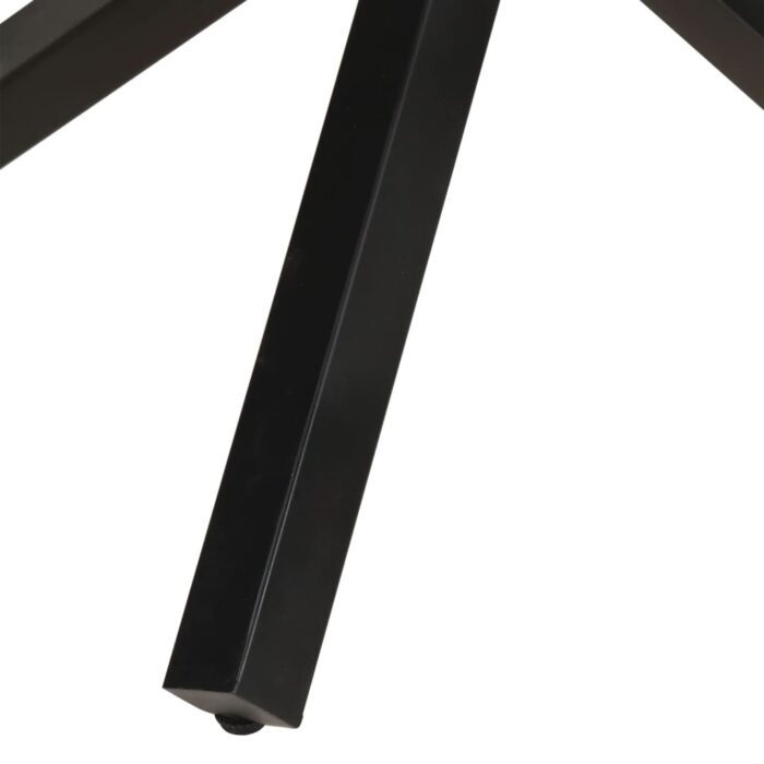 Table à dîner ronde 100x100x75 cm Bois de manguier brut – Image 4