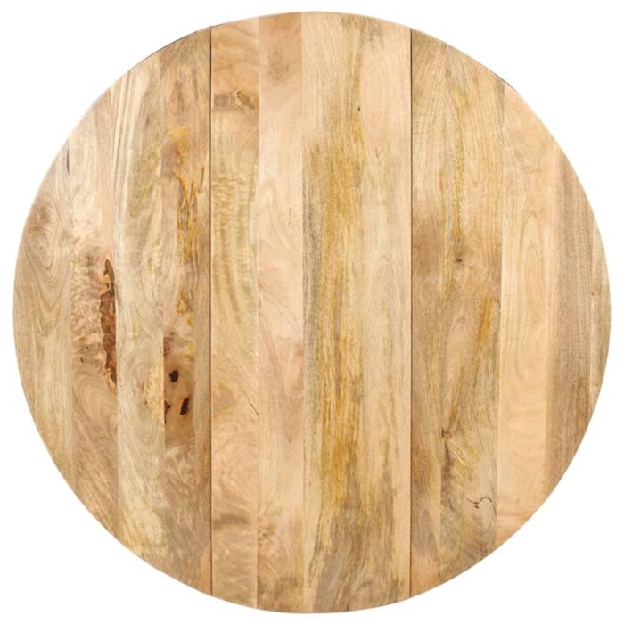 Table à manger Rond 110x76 cm Bois de manguier massif – Image 5