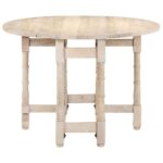 Table à manger Rond 110x76 cm Bois de manguier massif – Image 3