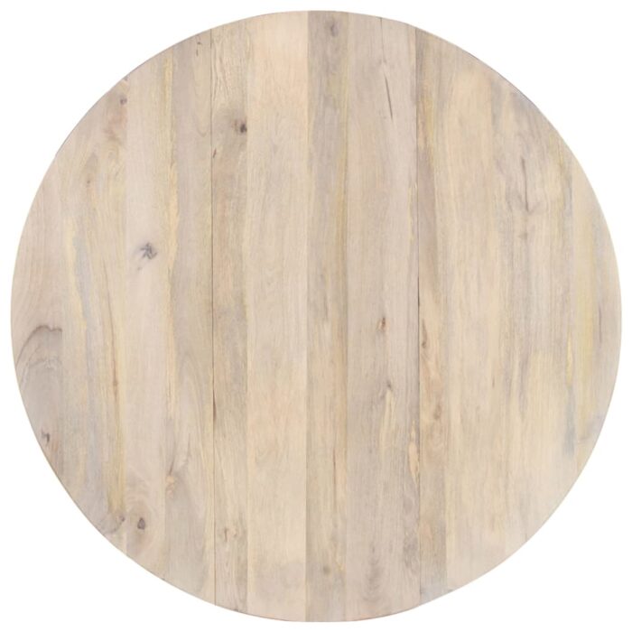 Table à manger Rond 110x76 cm Bois de manguier massif – Image 5
